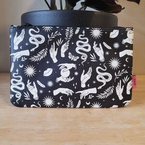 Mystical Black and White Patterned Pouch